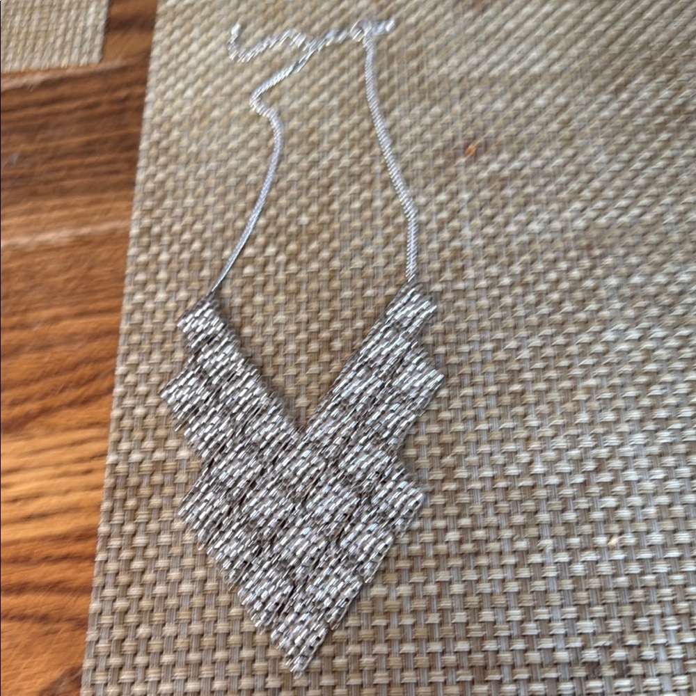 Silver Geometric Necklace